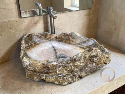 LARGE NATURAL STONE WASHBASIN