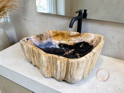 VASQUE D’AUTEUR EN BOIS PETRIFIE RIBEIRA