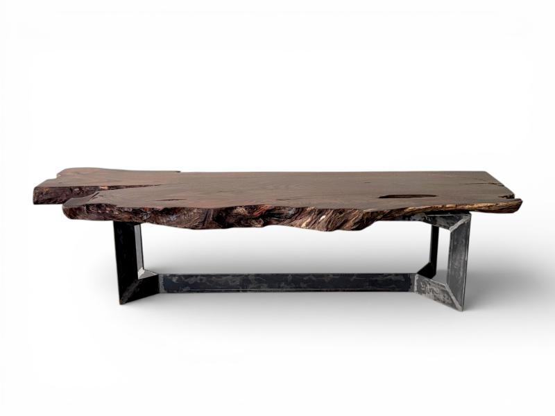 MESA DE CENTRO DE MADERA OSCURA SHOREDITCH