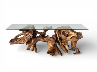 WURZELKONSOLE AUS TEAKHOLZ LUISIANA