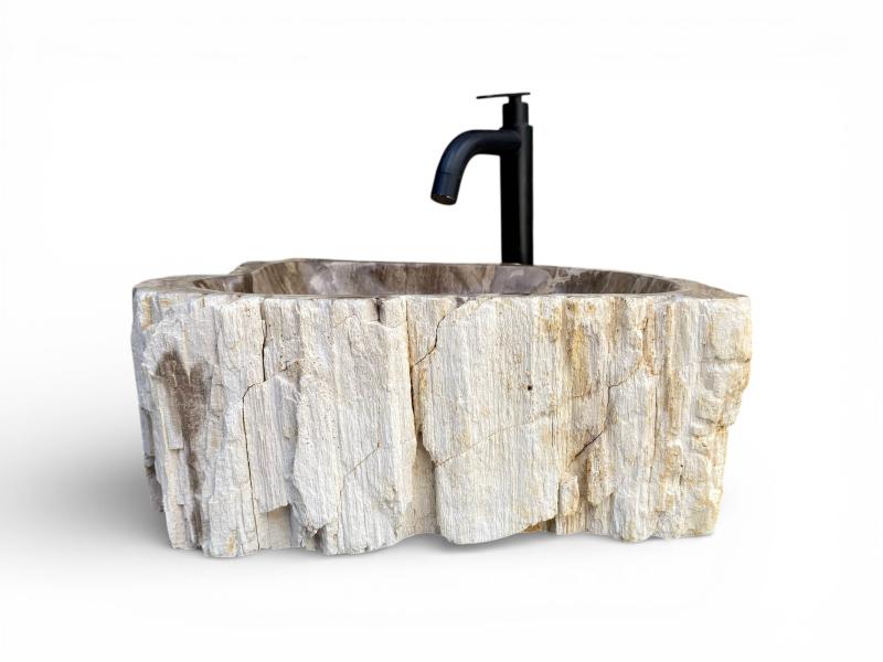 VASQUE A POSER EN BOIS FOSSILISE GIANNI