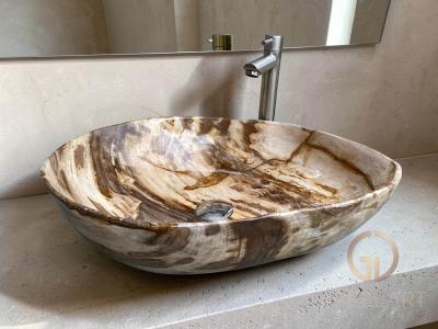 PETRIFIED WOOD SINK LIONEL
