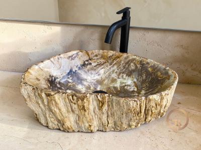 LAVABO DE MADERA FOSILIZADA SUNSET