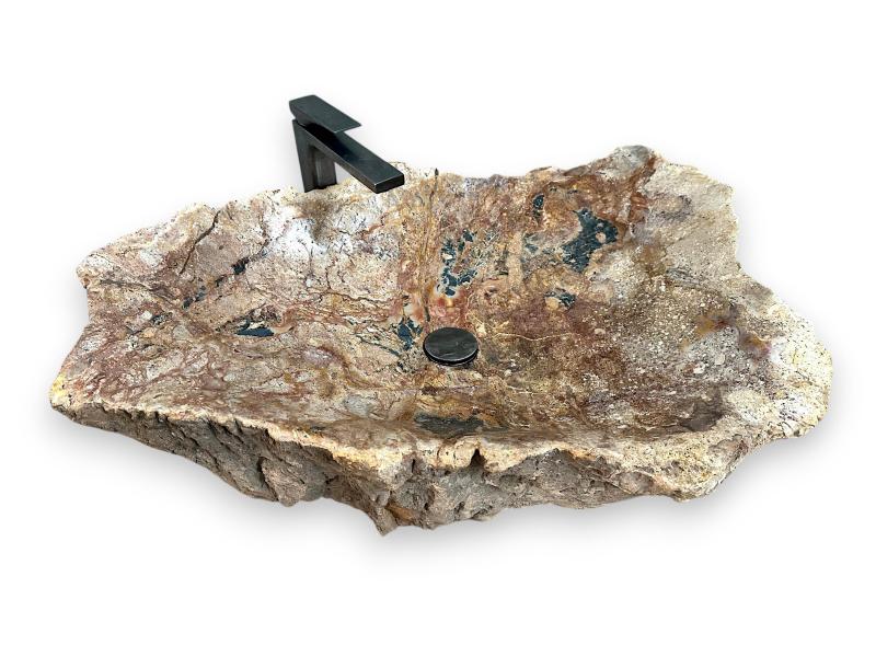 SEMIPRECIOUS STONE WASHBASIN MARBELLA