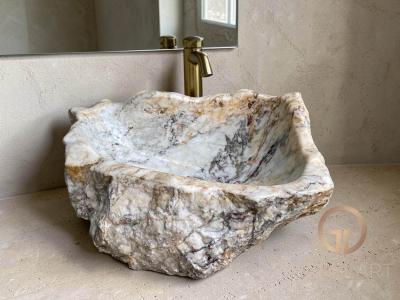 HANDMADE MARBLE WASHBASIN PEARLINE