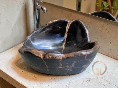 VASQUE FONCEE EN BOIS PETRIFIE GREENWICH