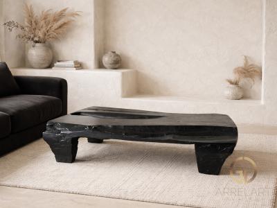 MESA DE CENTRO DE MADERA NEGRA DUOMO