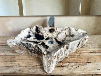 LAVABO DE MADERA ORGANICA LAGUNA