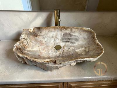 LAVABO DE MADERA ORGANICA BIANCA