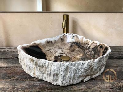 VASQUE A POSER EN BOIS PETRIFIE FRANCIS