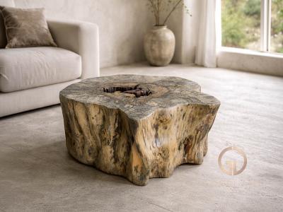 TABLE BASSE MASSIVE EN BOIS DE TAMARIN AZORES