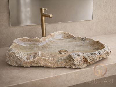 LAVABO EXTENSO DE PIEDRA NATURAL HAWER