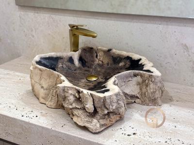 VASQUE A POSER EN BOIS FOSSILISE HAMILTON