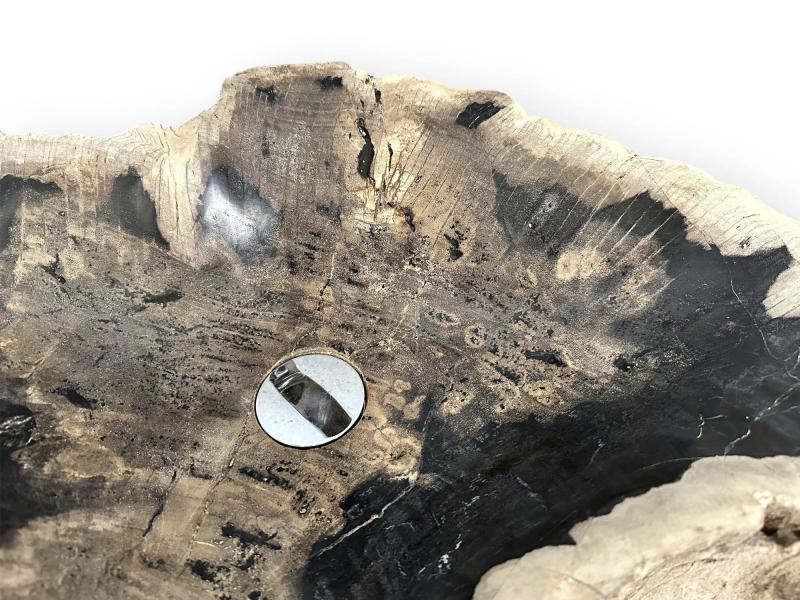 LAVABO DA APPOGGIO IN LEGNO FOSSILIZZATO HAMILTON