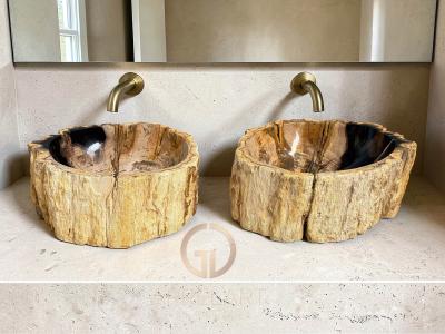 SET OF NATURAL STONE SINKS DOLOMITI