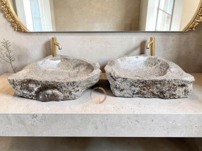 TWO MARBLE WASHBASINS TOKIO