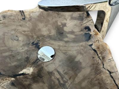 VASQUE DE BAIN EN BOIS FOSSILISE AGANOA