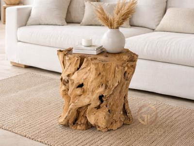 TABLE TRONC EN BOIS ANDORRE