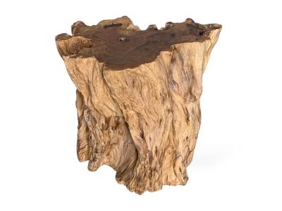 MESA AUXILIAR TRONCO DE MADERA ANDORRA