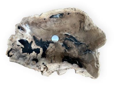 LAVANDINO IN LEGNO FOSSILE CARL