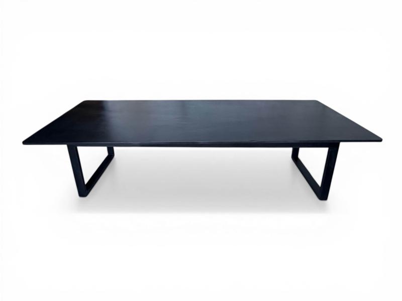 BLACK WOOD DINING TABLE ALGHERO