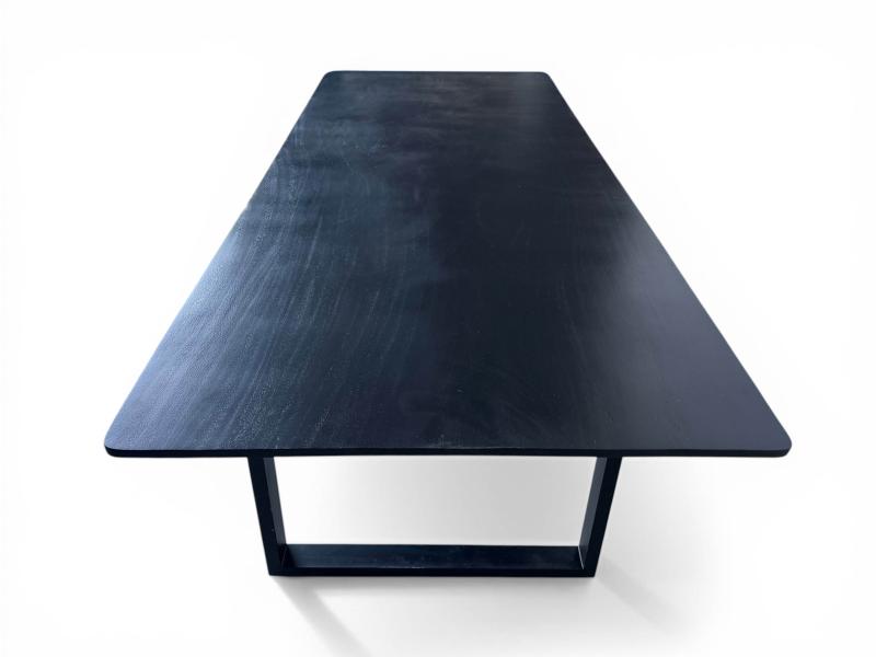 BLACK WOOD DINING TABLE ALGHERO