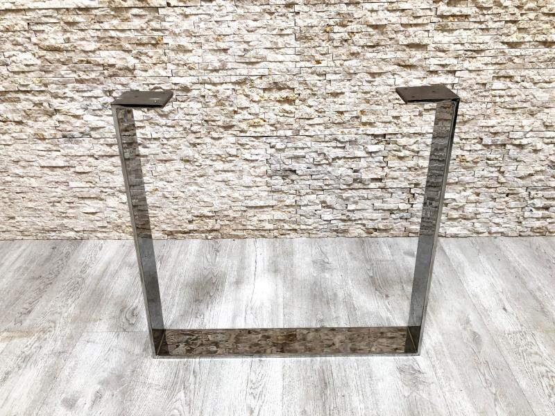 PIEDS DE TABLE EN ACIER CHROMÉ 2