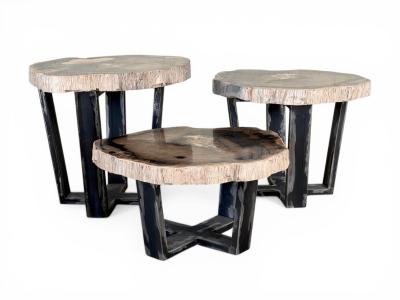 COMPOSITION DE TROIS TABLES BASSES OLTRANTO