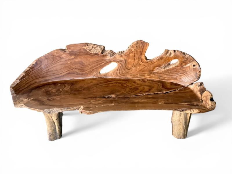 PANCA RUSTICA IN LEGNO DI TEAK ROUSSILLON