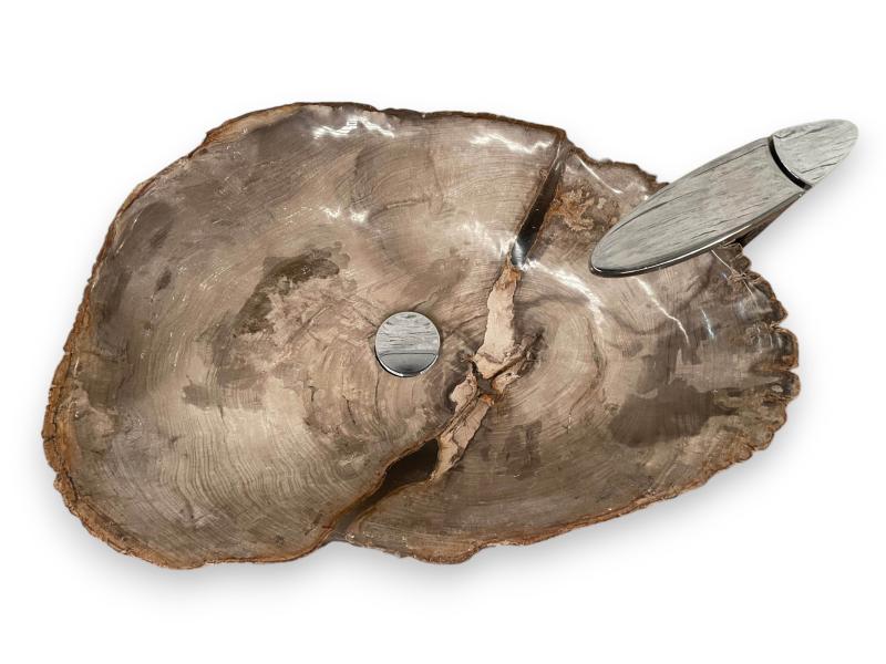 LAVANDINO IN LEGNO PIETRIFICATO MONTANA