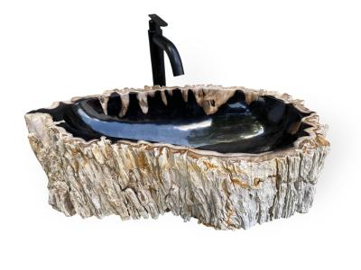 FOSSILIZED WOODEN WASHBASIN NEGARA