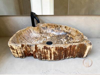 LAVABO DE MADERA FOSILIZADA SUNSET