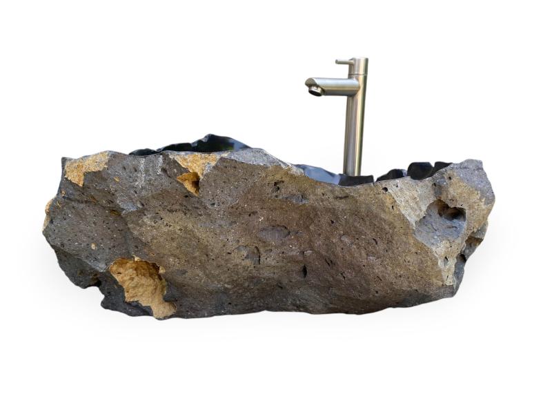 LAVABO DA APPOGGIO IN PIETRA LAVICA VOLCAN