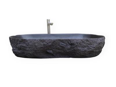 LAVABO NEGRO MATE DE PIEDRA DE LAVA CHIPRE
