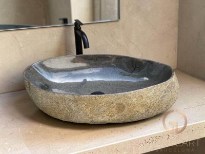 LAVABO DE ROCA GRIS VISON CAMBOYA