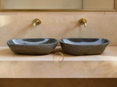 SET WASHBASIN RIVER STONE