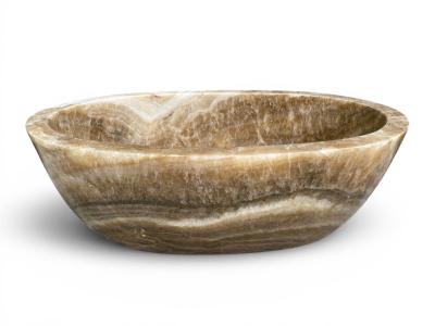 ONYX STONE BATHTUB IN NEUTRAL TONES MONTBLANC