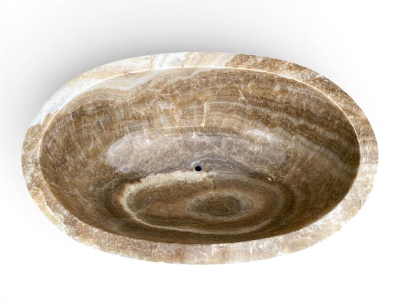 FREISTEHENDE BADEWANNE AUS STEIN MONTBLANC