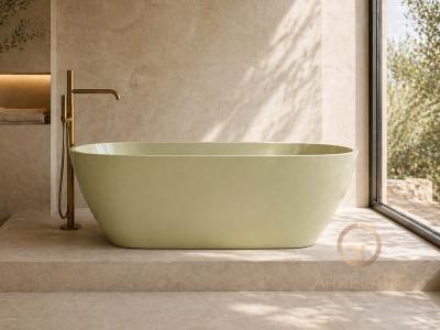BAIGNOIRE VERTE DOUX EN TERRAZZO VEGA