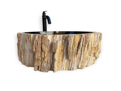WASHBECKEN AUS VERSTEINERTEM HOLZ WAGNER
