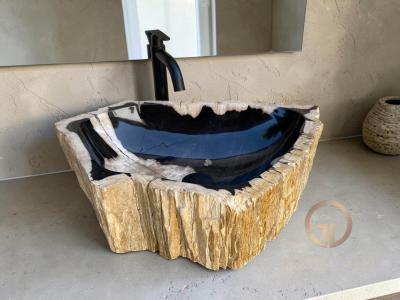 LAVABO EXOTICO DE MADERA FOSILIZADA LEWIS