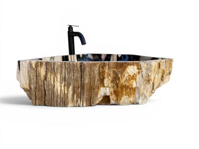 LAVABO EXOTICO DE MADERA FOSILIZADA LEWIS