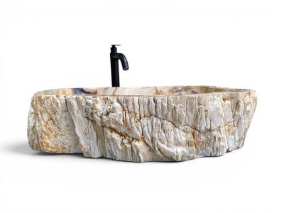 LAVABO DE FUSTA NATURAL PETRIFICADA GOLS COAST