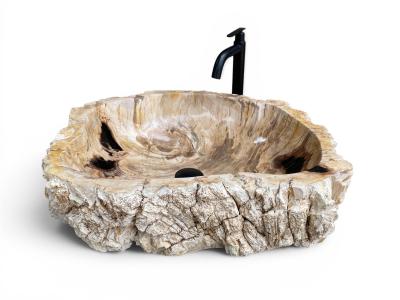 LAVABO DE FUSTA NATURAL PETRIFICADA GOLS COAST