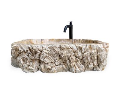 LAVABO DE MADERA NATURAL PETRIFICADA GOLD COAST