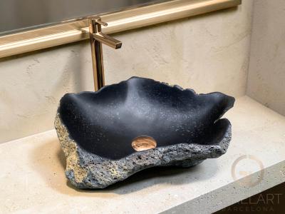VOLCANIC STONE SINK BLACK SAND