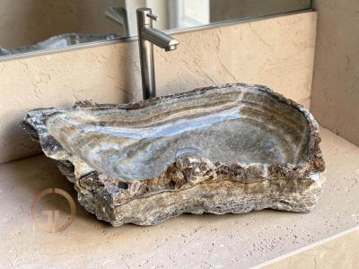 LAVABO VENEATO IN PIETRA NATURALE YVORNE