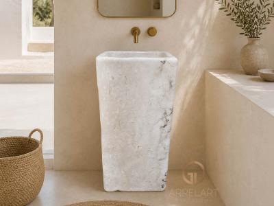 LAVABO COLUMNA DE MARMOL PRASLIN