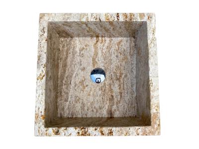LAVABO DA TERRA TRAVERTINO IN PIETRA NATURALE