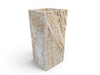 LAVABO DE PIE TRAVERTINO EN PIEDRA NATURAL DE ONIX